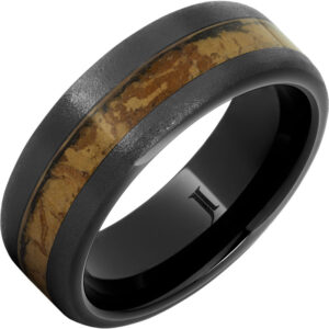 Panatela - Black Diamond Ceramic™ Natural Cigar Inlay Ring