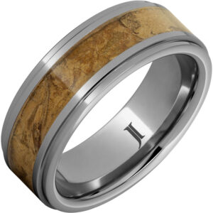Lonsdale - Rugged Tungsten™ Natural Cigar Wrapper Inlay Ring