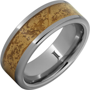 Rothschild - Rugged Tungsten™ Natural Cigar Inlay Ring
