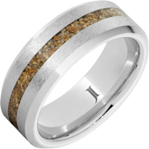 Serinium® Ring with Brown Dinosaur Fossil Bone