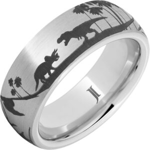 Serinium® Ring with Dinosaur Scene