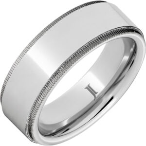 Polished Serinium® Ring with Milgrain Edges