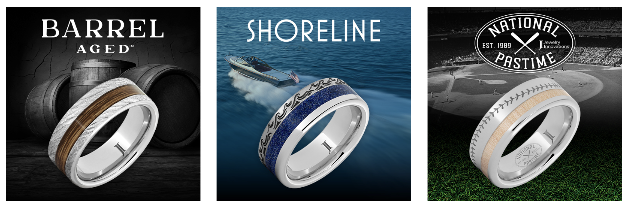Serinium Collection examples: Barrel Aged, Shoreline, and National Pastime