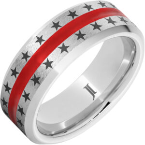 The Stars and Stripes - Serinium® Ring with Enamel Inlay