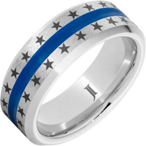 The Stars and Stripes - Serinium® Ring with Enamel Inlay