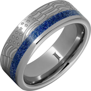 Old Glory - Lapis Inlay Rugged Tungsten™ Ring