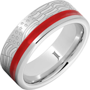 Old Glory - Enamel Inlay Serinium® Ring