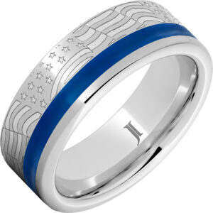 Old Glory - Enamel Inlay Serinium® Ring