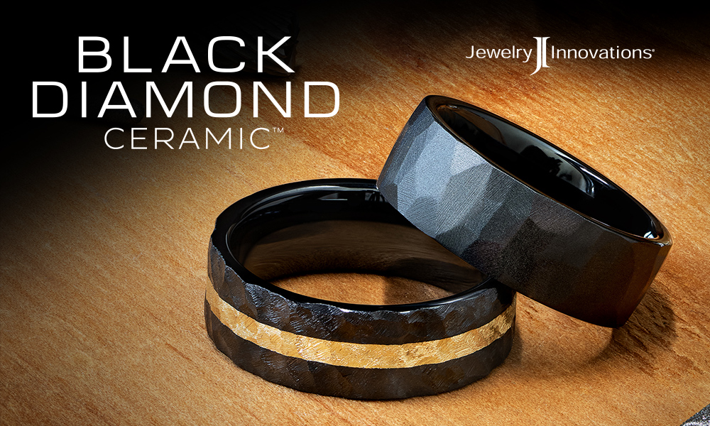 Two Black Diamond Ceramic rings
